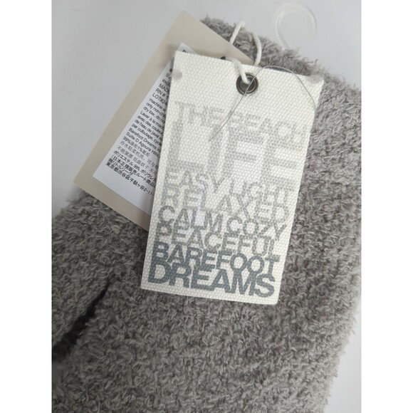 NEW Barefoot Dreams CozyChic Gloves Pewter Gray Small-Medium BDUCC1664 NWT - Picture 3 of 8